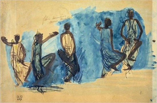 Auguste Rodin. Danseuses cambodgiennes 1906