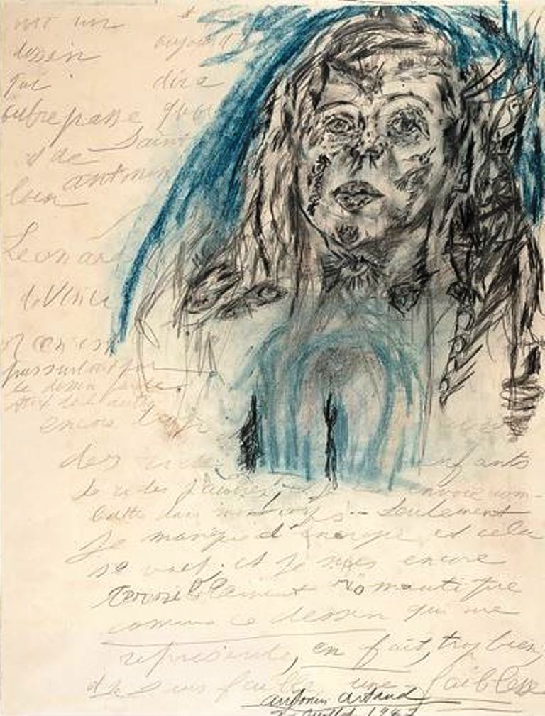 Antonin Artaud. Portrait De Jany de Ruy 1947 Via RMN