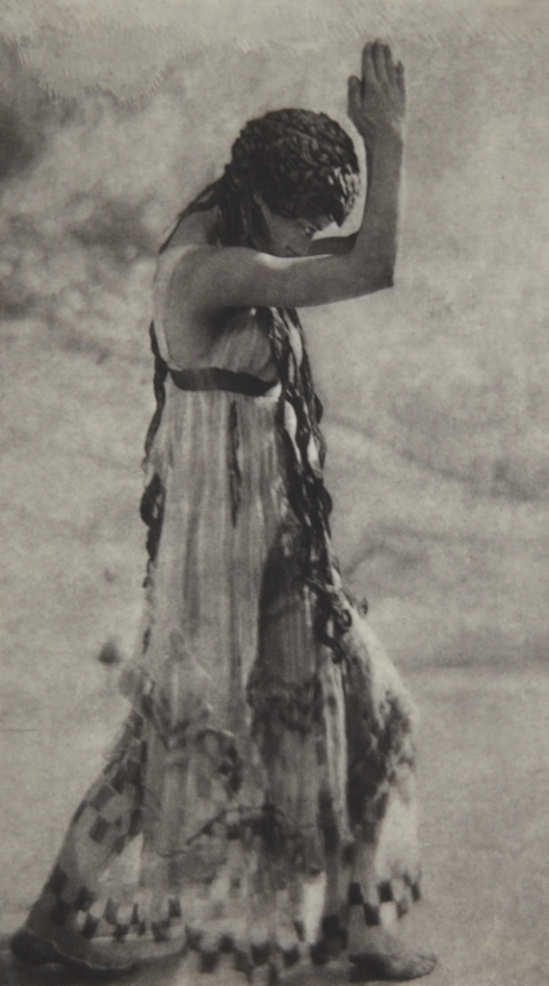 Baron Adolph de Meyer. Maenad dancing from Nijinsky, L'Après-midi d'un Faune  1912. Via artmuseum