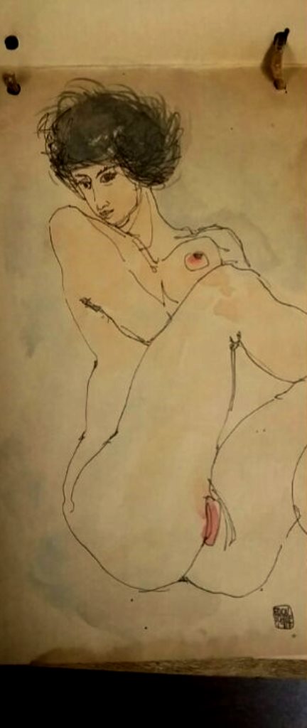 Egon Schiele. Signed 1916-1917. Sketch Book. Via liveauctioneers