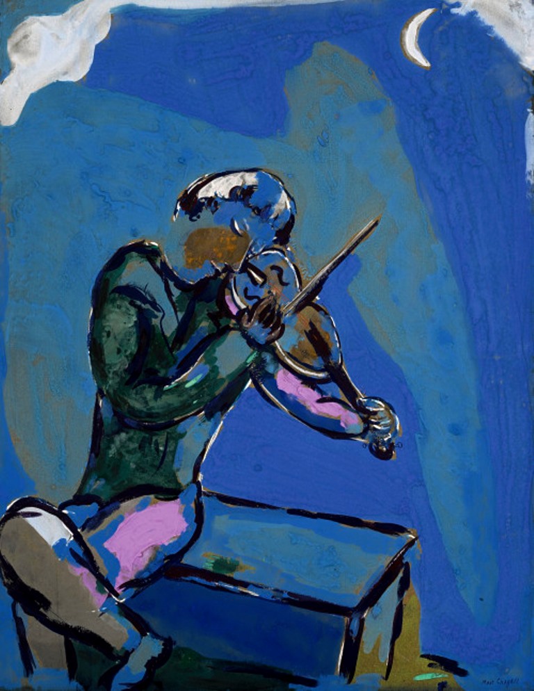 Marc Chagall. Le violiniste bleu 1929